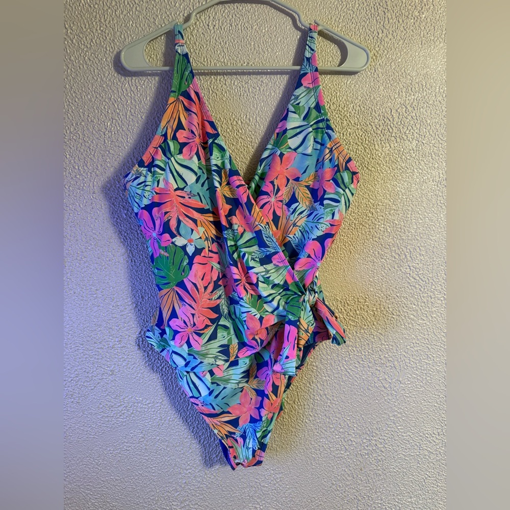 Members mark women’s wrap one piece swimsuit